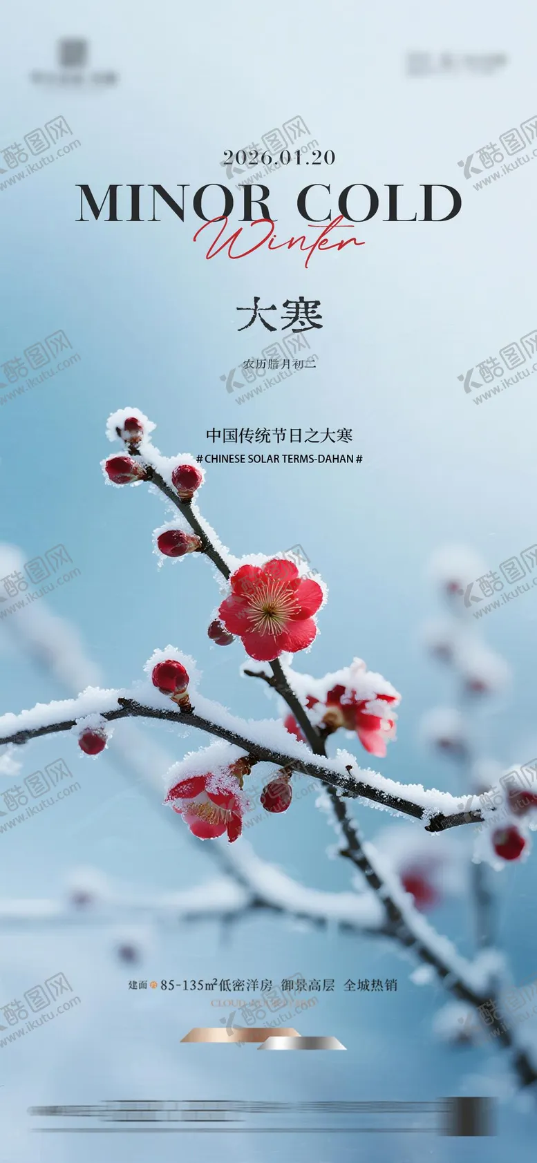 编号：20620901080203518203【酷图网】源文件下载-大寒质感节气海报