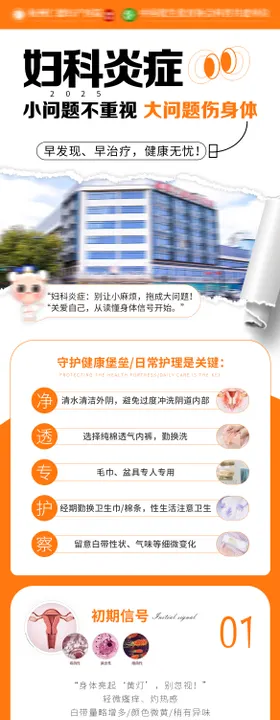 妇科炎症科普医疗宣传详情页