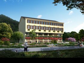 乡村改造乡村村头建设景观效果图