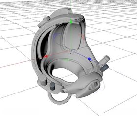 C4D模型头盔