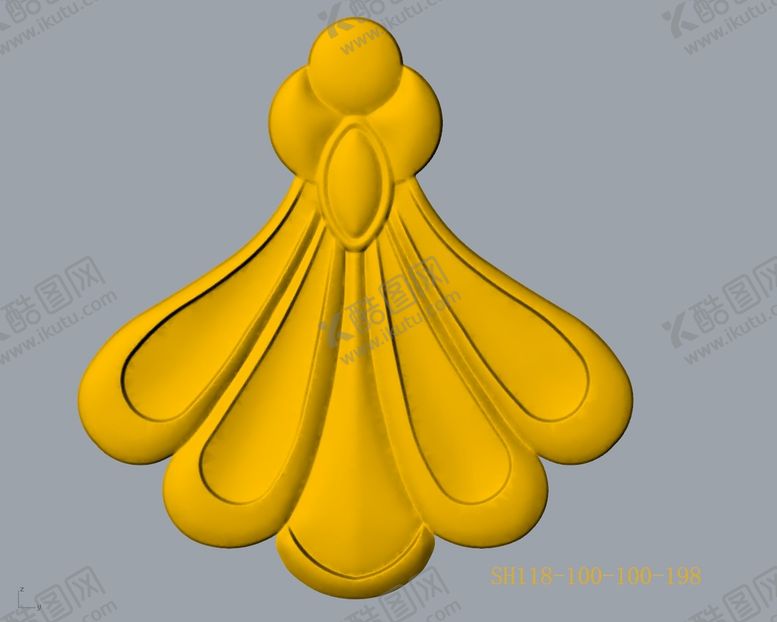 编号：89188201271149144750【酷图网】源文件下载-CAD浮雕装饰花3D模型 
