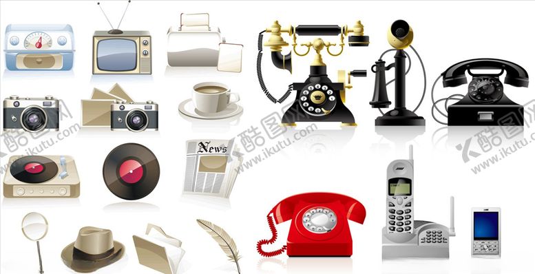 编号：51517909122203298088【酷图网】源文件下载-怀旧物品图片