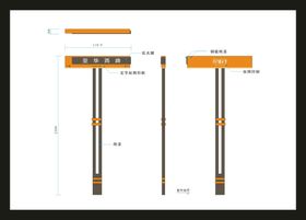 医院户外导视牌模板