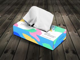 纸巾盒包装效果图样机
