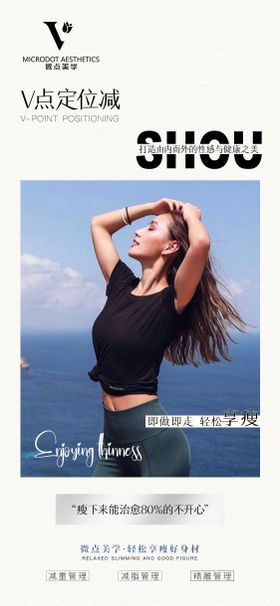 医美四大错觉瘦身海报