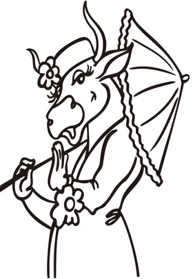 卡通画儿童描图水彩涂鸦描绘