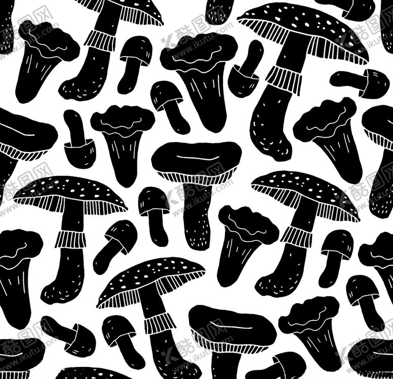 编号：77621409250212041406【酷图网】源文件下载-手绘菌菇