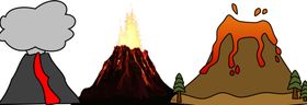 火山png免扣高清素材