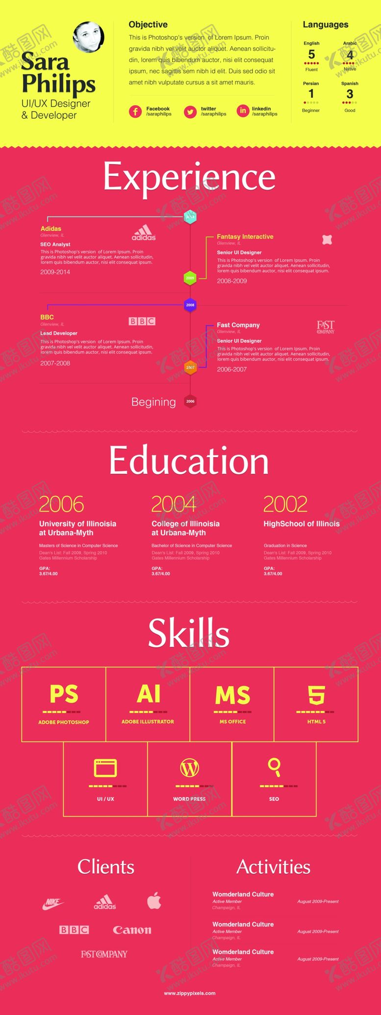 编号：85930709131940213423【酷图网】源文件下载-简历模板