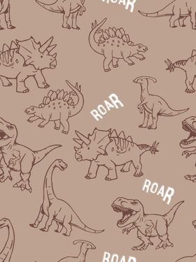 卡通恐龙图案背景设计