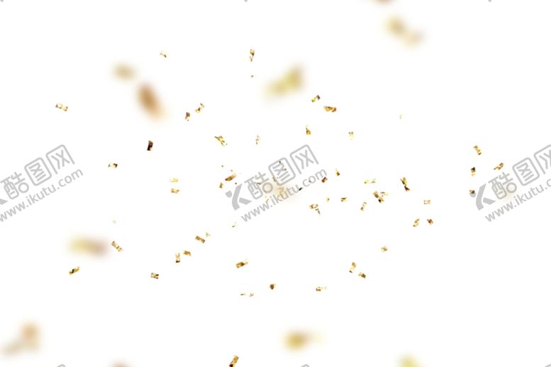编号：52971212192125468439【酷图网】源文件下载-金色节日纸屑图片