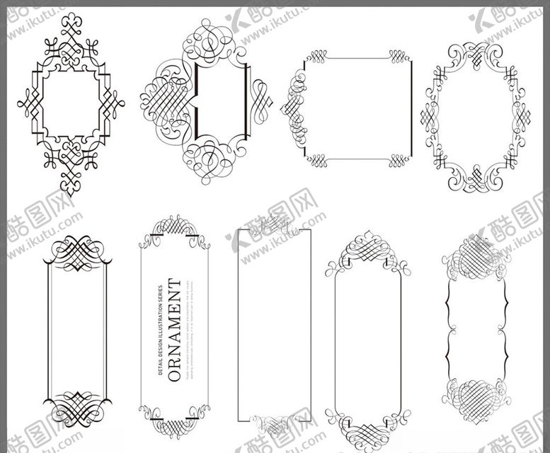编号：49767810102208142931【酷图网】源文件下载-角花花边花纹边框