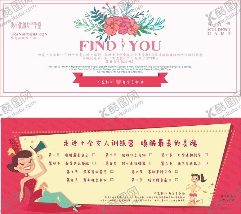 编号：94004412131221146747【酷图网】源文件下载-美容美发学员卡券体验卡