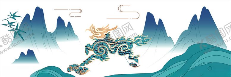 编号：40164509240844361046【酷图网】源文件下载-新中式中国风麒麟