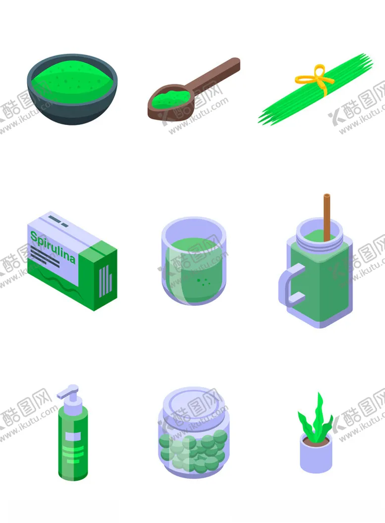 编号：38243902272022259135【酷图网】源文件下载-中草药制药矢量插画图标元素
