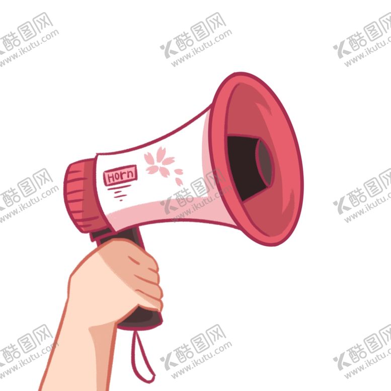 编号：40318107132156484043【酷图网】源文件下载-手拿喇叭