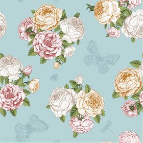 清新花卉图案背景图