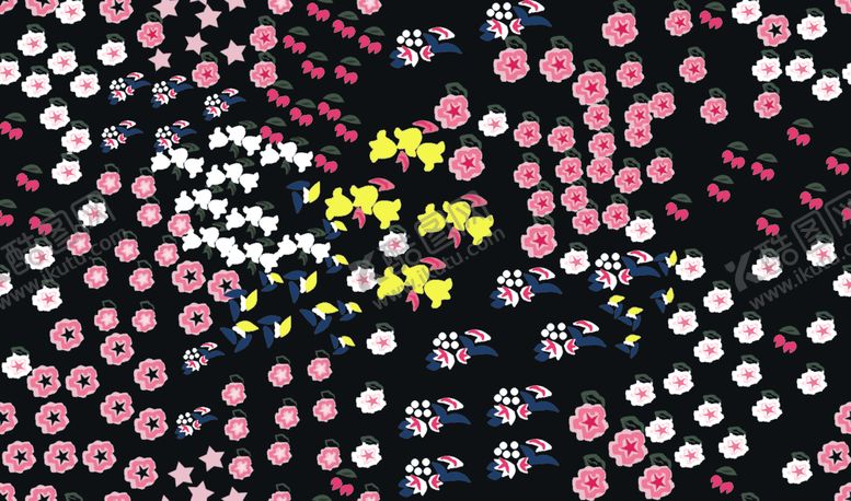 编号：50136704231744122660【酷图网】源文件下载-叶子数码印花女装印花