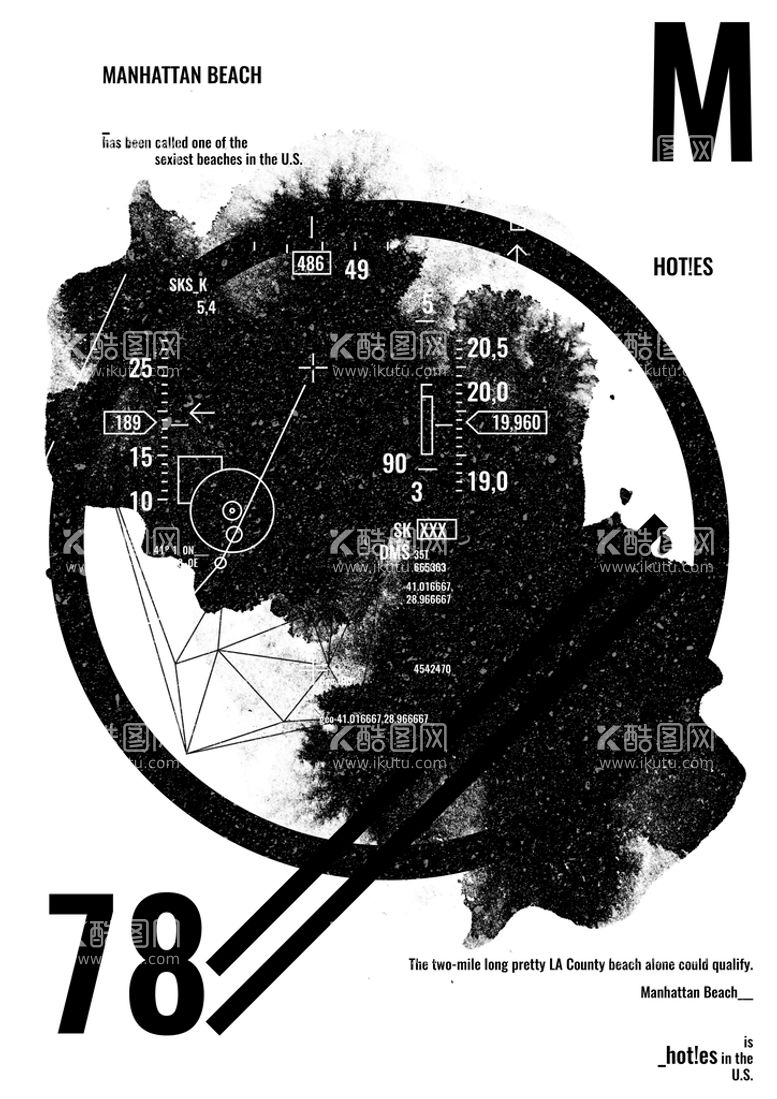 编号：91355610180201583492【酷图网】源文件下载-海报黑白