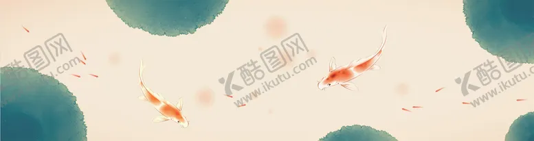 编号：58721609160158552489【酷图网】源文件下载-新中式装饰画水墨鲤鱼