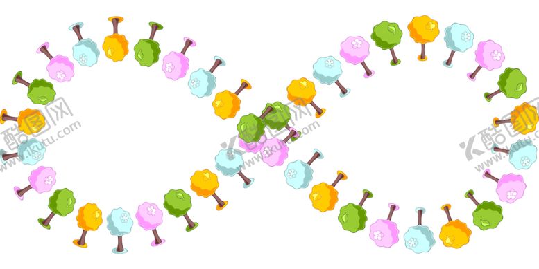 编号：71909609130434256371【酷图网】源文件下载-树木抽象数字