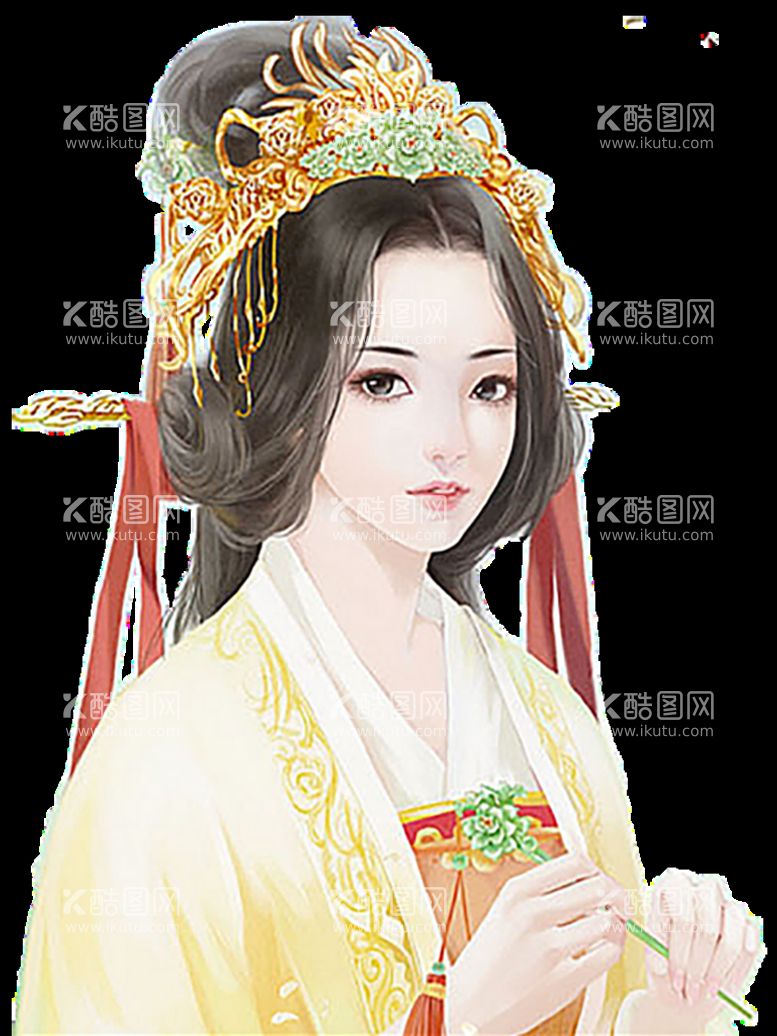 编号：54339110251019353442【酷图网】源文件下载-古装帅哥美女插画图片