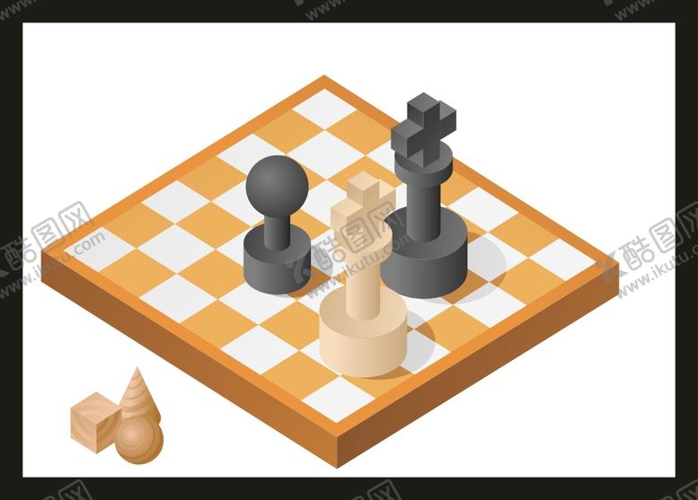 编号：65304301301112576245【酷图网】源文件下载-手绘棋盘棋子