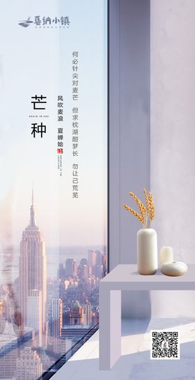 地产芒种节气海报