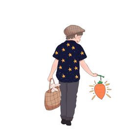 卡通小男孩