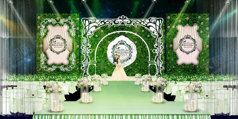 编号：93825410051956029352【酷图网】源文件下载-婚庆舞台