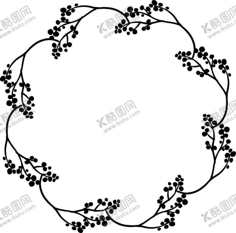 编号：48391605080842329953【酷图网】源文件下载-圆形花环