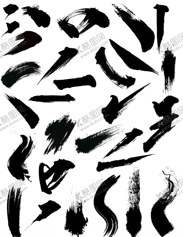 编号：56750206241250152547【酷图网】源文件下载-毛笔笔触