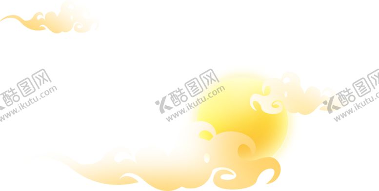 编号：87160507122033472784【酷图网】源文件下载-祥云金色云朵古风背景素材