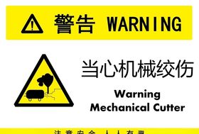 当心机械绞伤