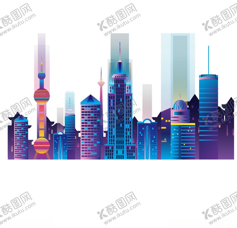 编号：22605907031421441767【酷图网】源文件下载-城市剪影