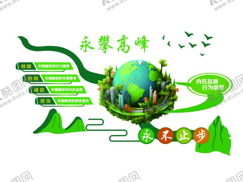 编号：45159604091125387777【酷图网】源文件下载-邮政文化墙