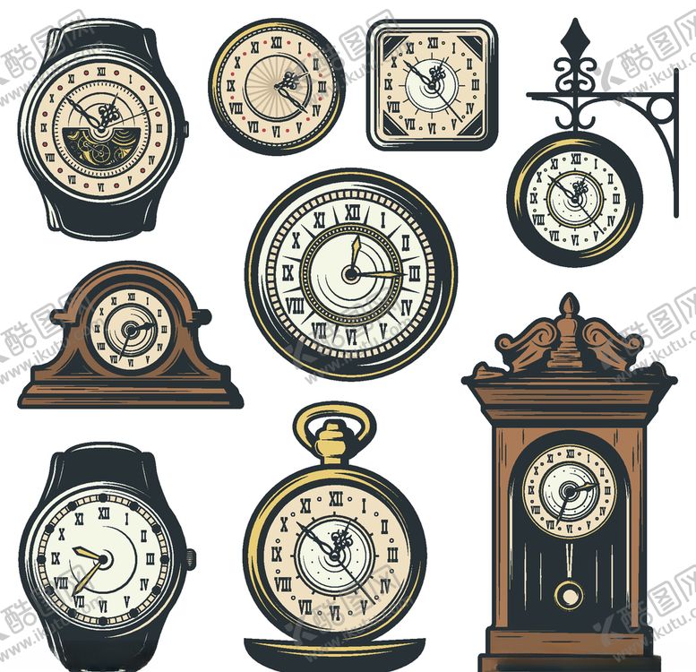 编号：15875910100350048060【酷图网】源文件下载-钟表