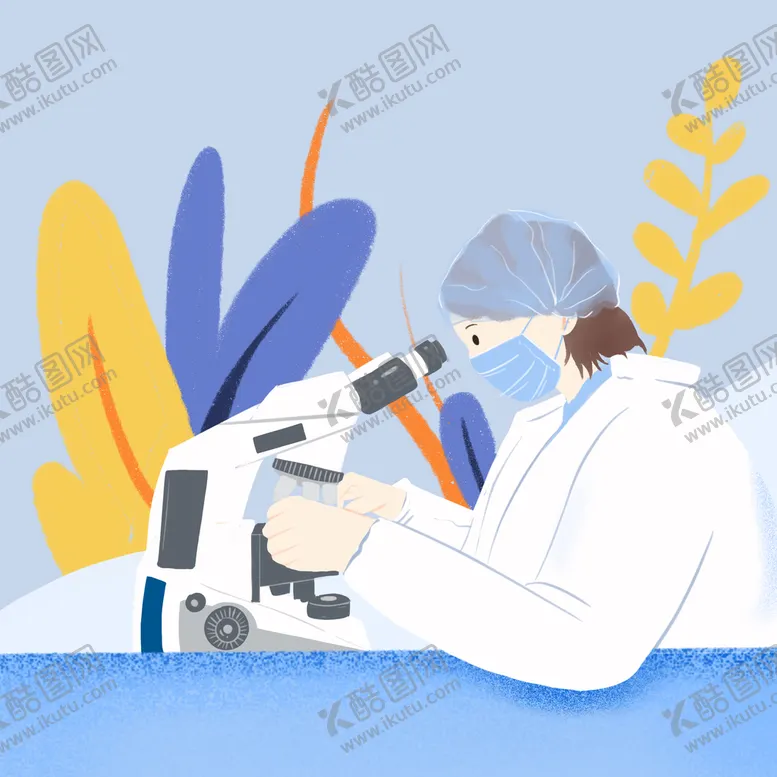 编号：50368409260918282681【酷图网】源文件下载-看显微镜的研究人员