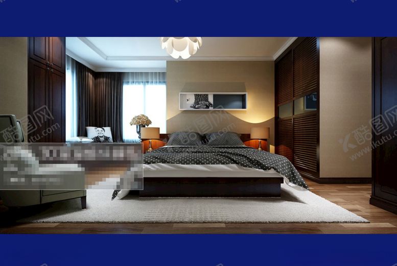 编号：44262510220009289254【酷图网】源文件下载-卧室效果图
