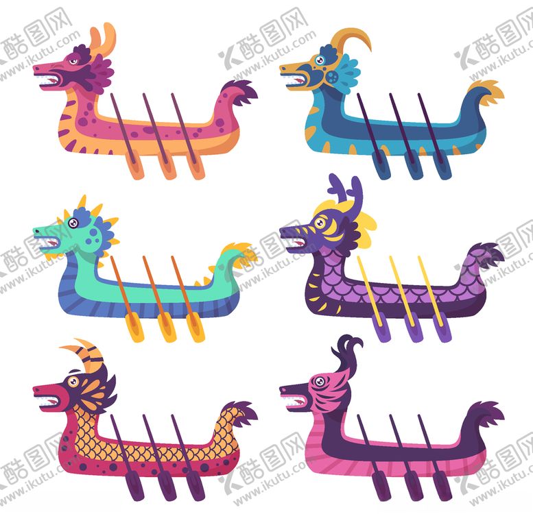编号：54719606260711542877【酷图网】源文件下载-矢量端午龙舟