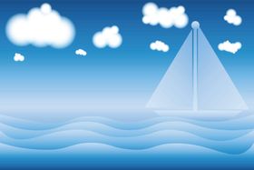 卡通海面