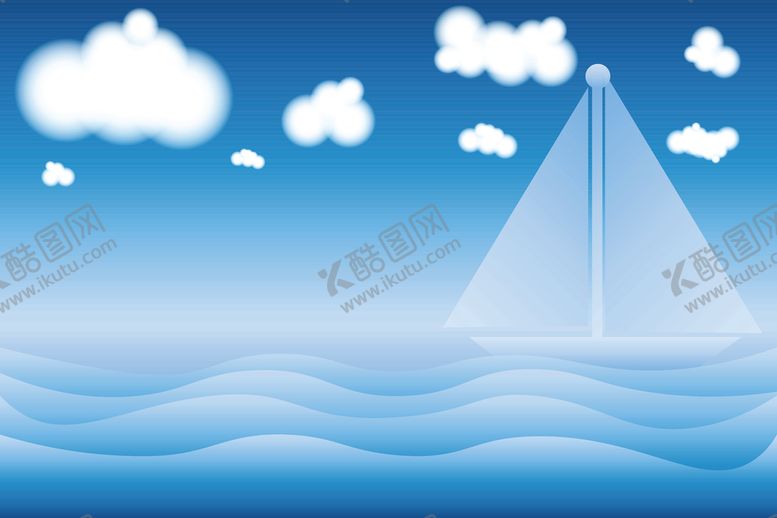 编号：90497710230432386140【酷图网】源文件下载-卡通海面