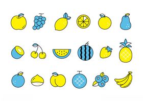 手绘可爱图标集合