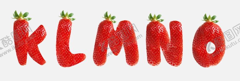 编号：98444610051148595057【酷图网】源文件下载-草莓创意字母