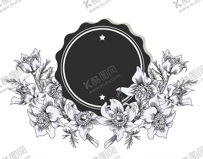 编号：58736507090225465554【酷图网】源文件下载-花边花素材
