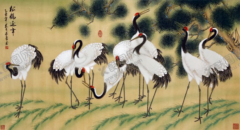 编号：44096310310004124883【酷图网】源文件下载-国画装饰画