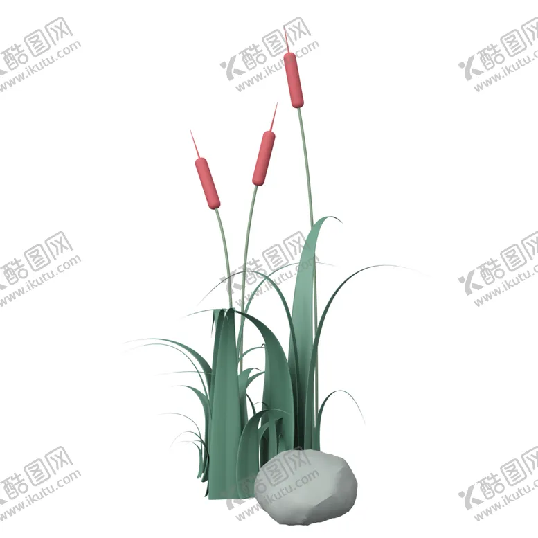 编号：27040301260403485080【酷图网】源文件下载-草地石头植物