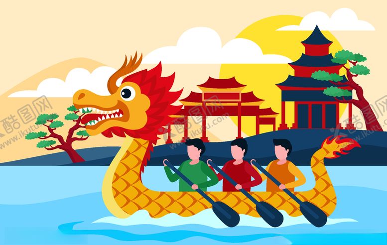 编号：75473804242024405363【酷图网】源文件下载-划龙舟