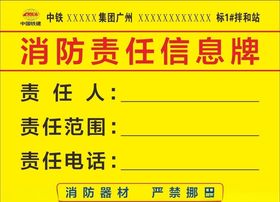 消防责任信息牌