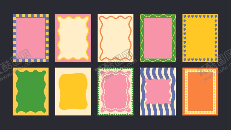 编号：38432609260123054140【酷图网】源文件下载-时尚卡通边框展板